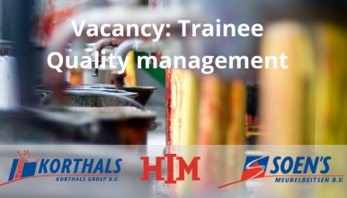 Vacancy: Trainee Quality management